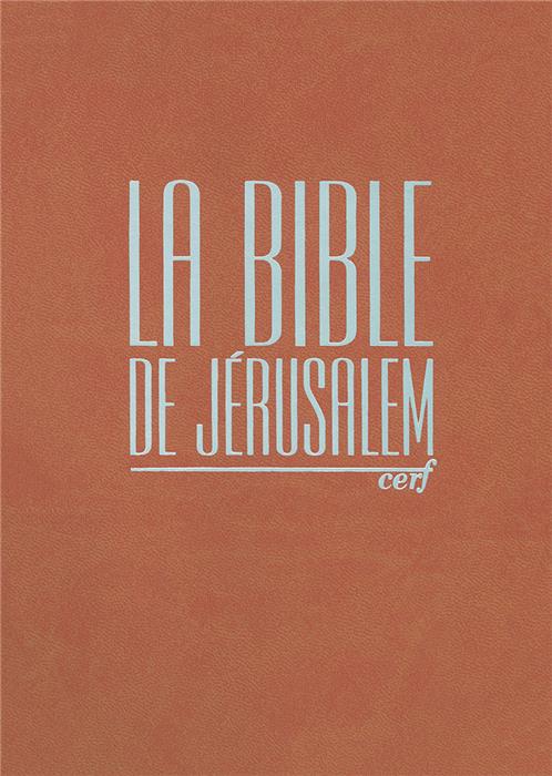 La Bible de Jérusalem marron souple compact