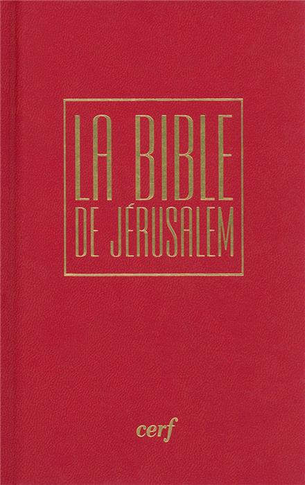 La Bible de Jérusalem rouge rigide poche avec coffret