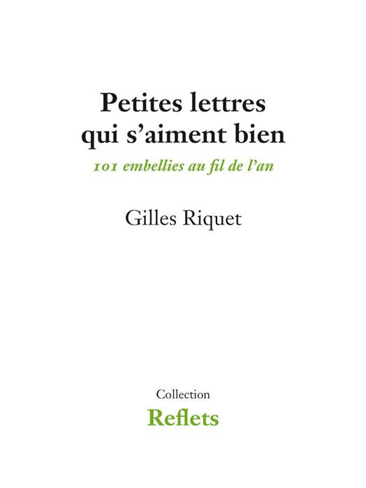 Petites lettres qui s'aiment bien