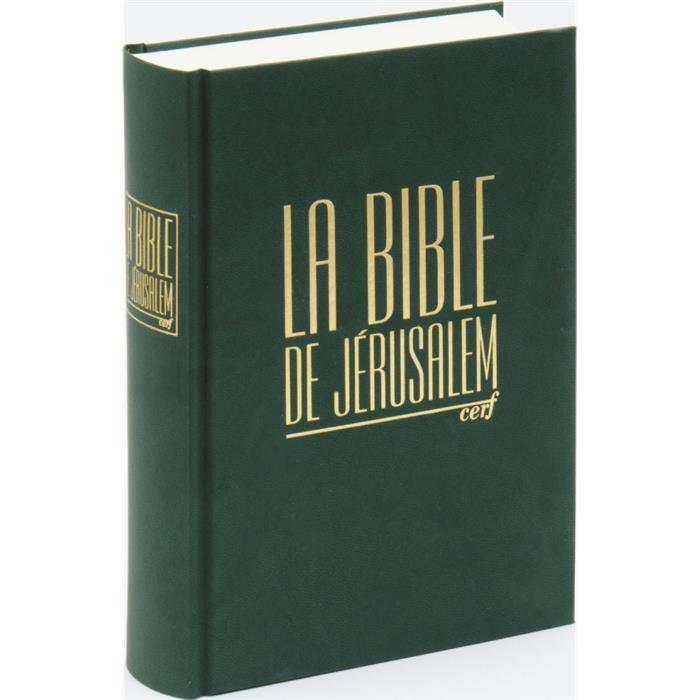 Bible de Jérusalem, compacte, verte