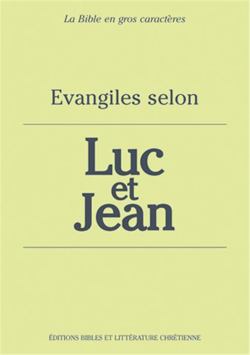 Évangiles selon Luc et Jean, Darby, très gros caractères