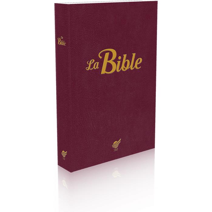 Bible Segond 1910, brochée, bordeaux