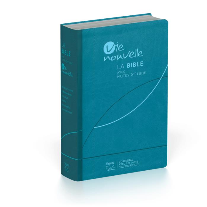 Bible d'étude Vie nouvelle Segond 21 Bleue vivella souple