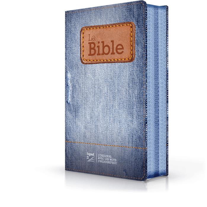 Bible Segond 21 compacte premium Jeans souple toilée avec zip