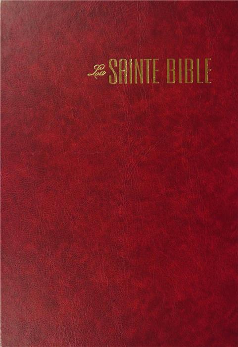 Bible Esaïe 55 gros caractères Bordeaux rigide 49X