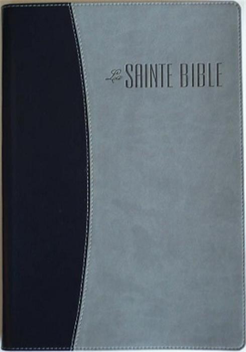 Bible Esaïe 55 gros caractères Bleu-nuit grise souple 511