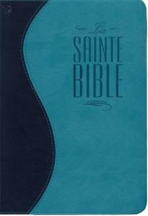 Bible Esaïe 55 Bleu-nuit turquoise souple avec zip 368