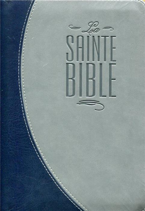 Bible Esaïe 55 Bleu-nuit grise souple avec onglets et zip 384