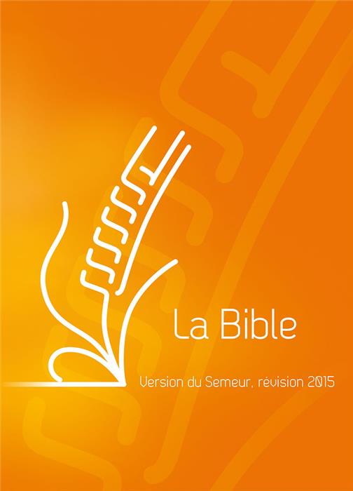 Bible Semeur Orange rigide Tranche blanche