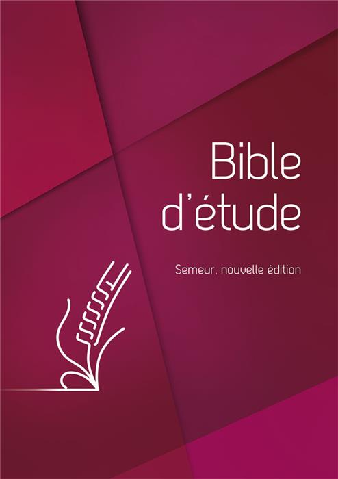 Bible d'étude Semeur Rouge rigide Tranche blanche