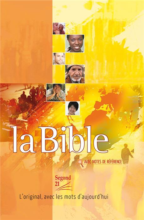 Bible Segond 21 Orange illustrée rigide avec notes de référence et CD Bible Workshop