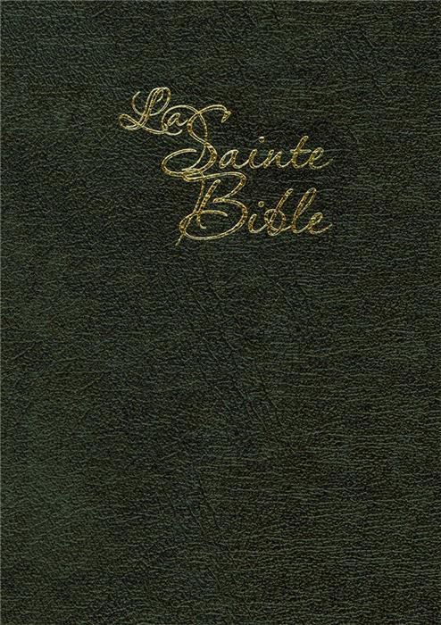 Bible Segond 1910 Gros Caractères Noire Cuir Souple Tranche Dorée Avec ...