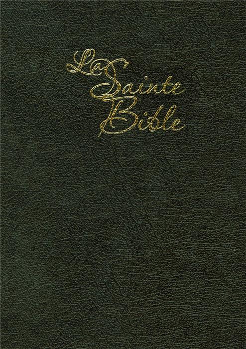 BIBLE SEGOND 1910 GROS CARACTERES SOUPLE CUIR TR. OR ONGLETS NOIRE MARQUES  PAGES - Segond 1910 :: Certitude