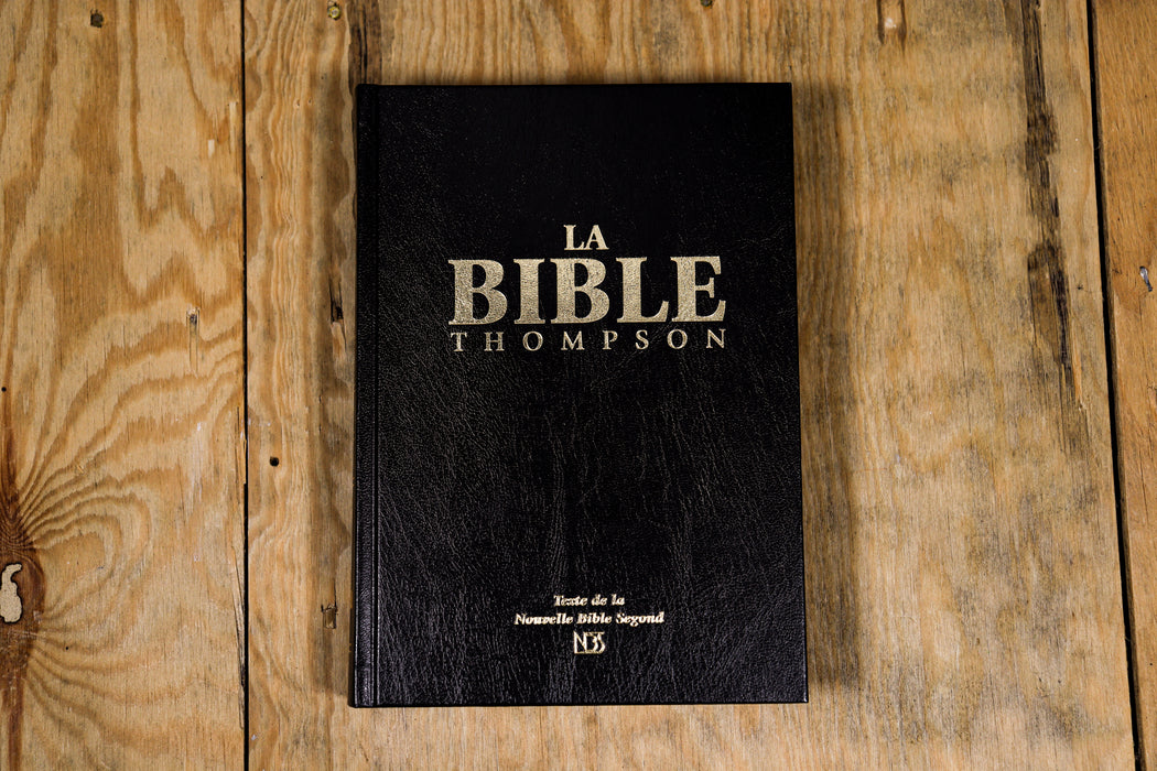 Bible d'étude Thompson NBS (Nouvelle Bible Segond) Noire rigide avec onglets