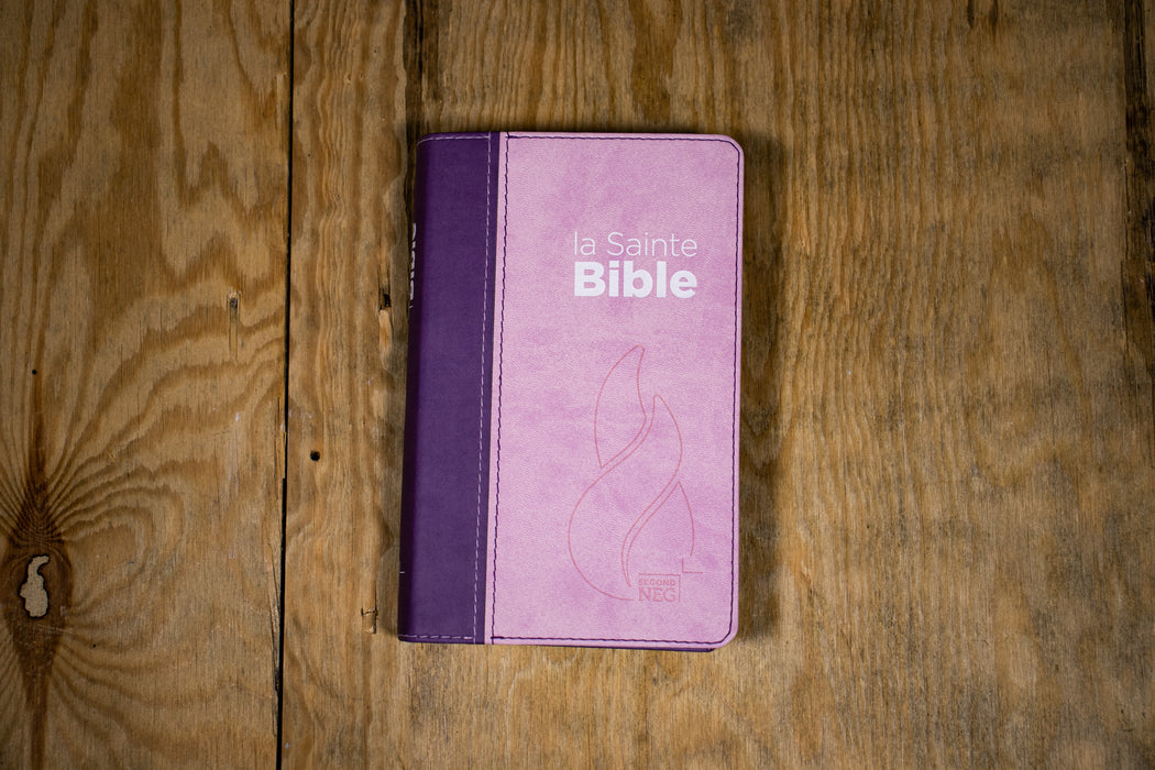 Bible Segond NEG compacte Violette rose souple