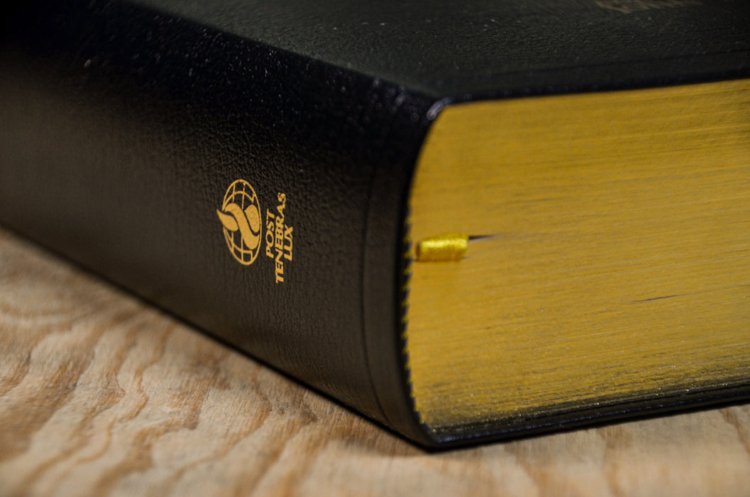 Bible d'étude NEG MacArthur Noire cuir souple Tranche dorée