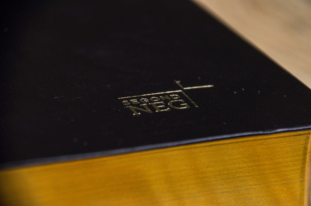 Bible NEG gros caractères Noire cuir souple Tranche dorée avec onglets