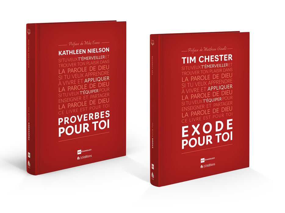 PACK - Exode et Proverbes pour toi (2 volumes reliés)