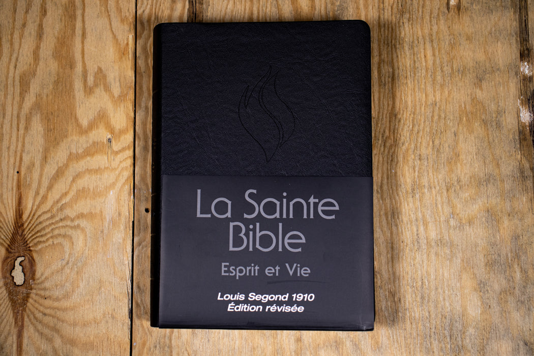 Bible Segond 1910 Esprit et Vie simili cuir noir