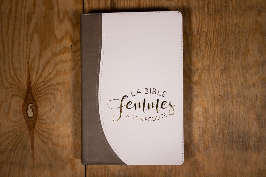 Bible Segond 1910 Femmes à son écoute Sable & blanche souple — BLFStore