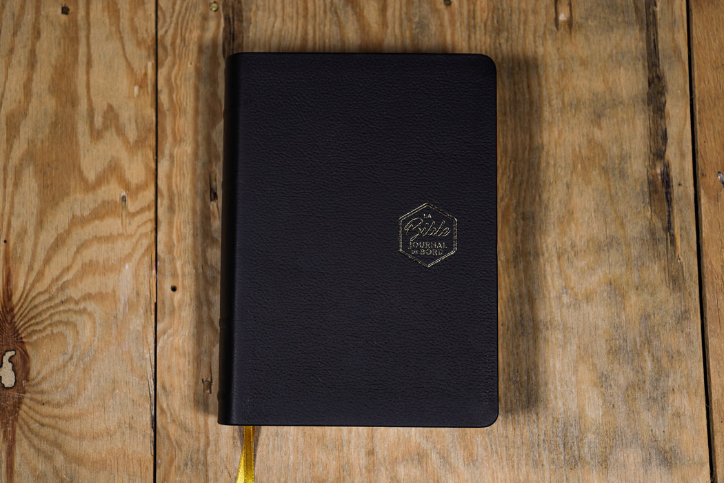 Bible Segond 21 Journal de bord avec grandes marges Noire cuir souple
