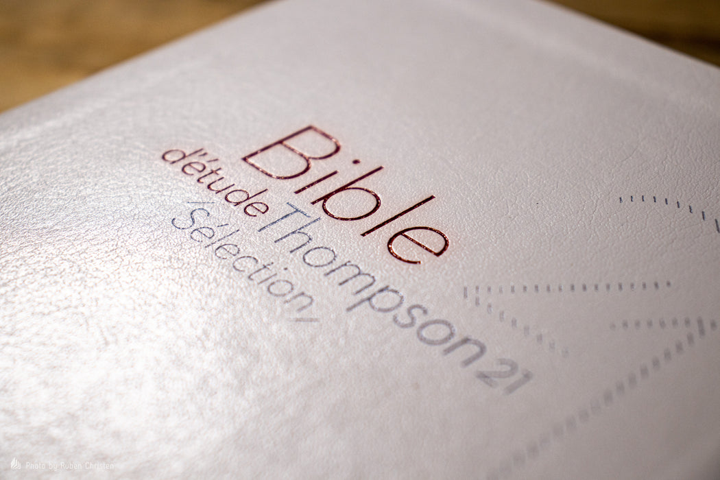 Bible d'étude Thompson Segond 21 Blanche souple Tranche dorée — BLFStore