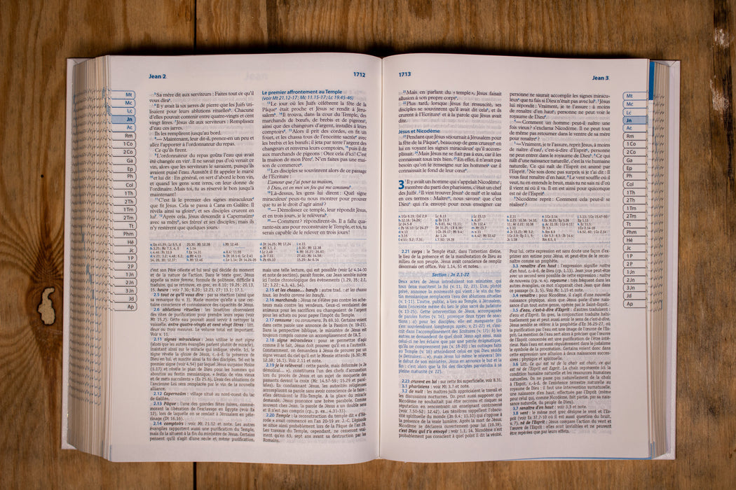 Bible d'étude Semeur Blanche rigide Tranche dorée
