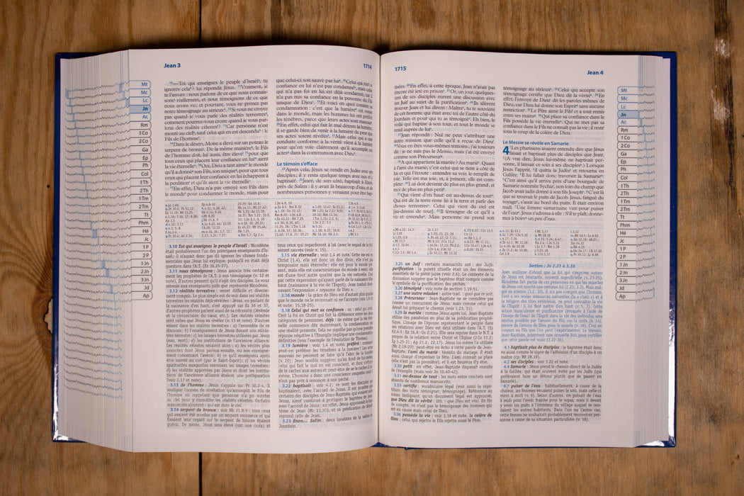 Bible d'étude Semeur 2015 Bleue rigide