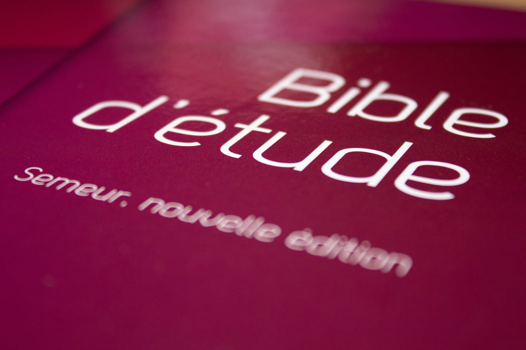 Bible d'étude Semeur Rouge rigide Tranche blanche