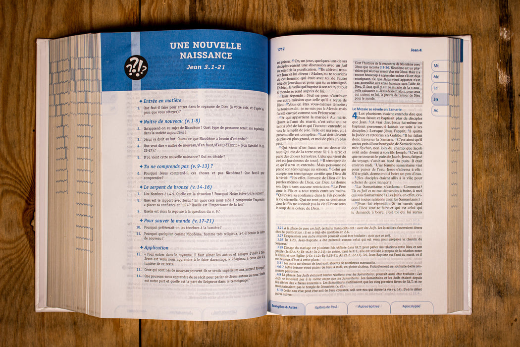 Génération Bible [Bible d'étude Semeur Blanche rigide Tranche dorée ...