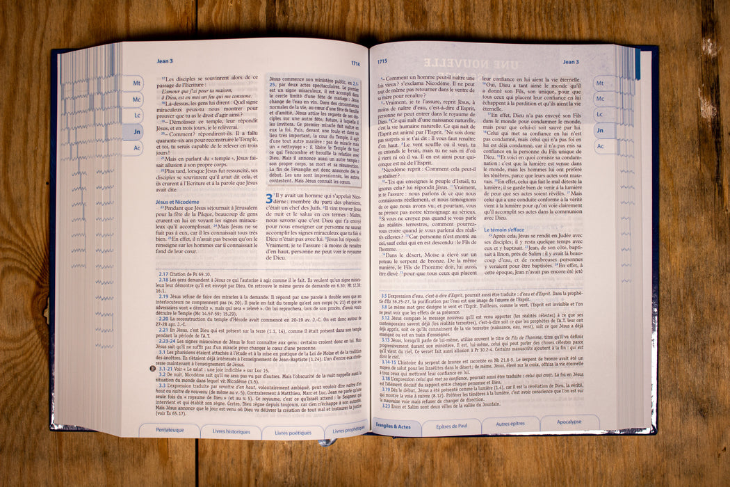 Génération Bible [Bible d'étude Semeur Bleue rigide]