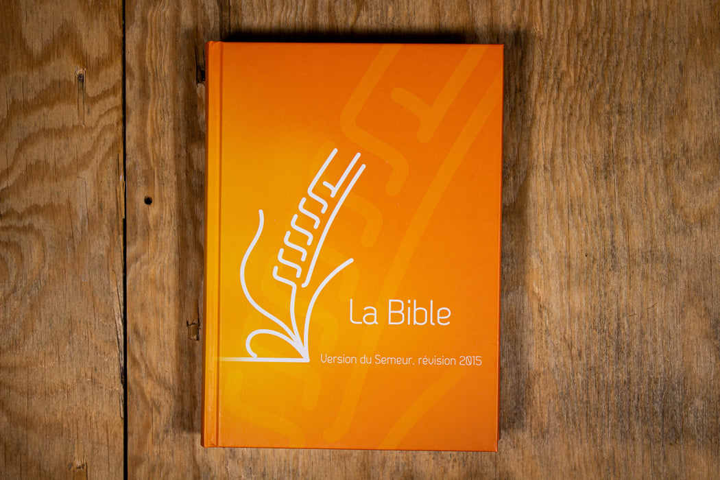 Bible Semeur Orange rigide Tranche blanche