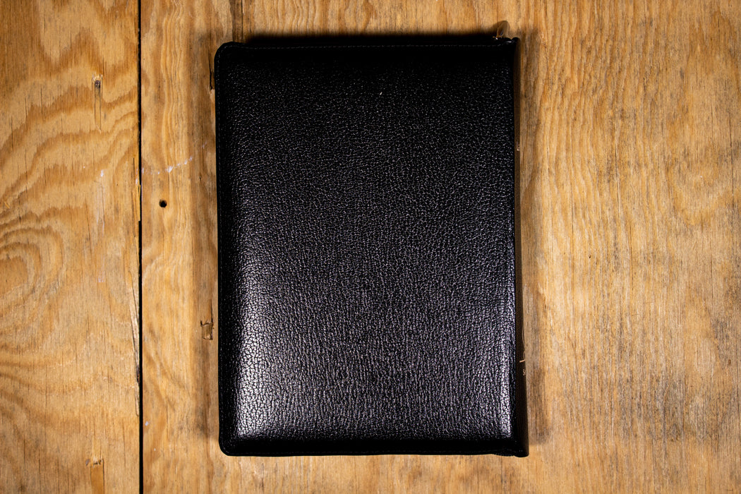 Bible Semeur 2015 Noire skivertex semi-souple Tranche blanche avec zip