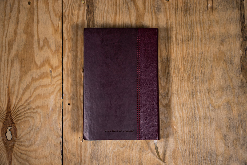 Bible TOB (Traduction Oecuménique de la Bible) à notes essentielles Bordeaux cuir semi-rigide Tranche dorée