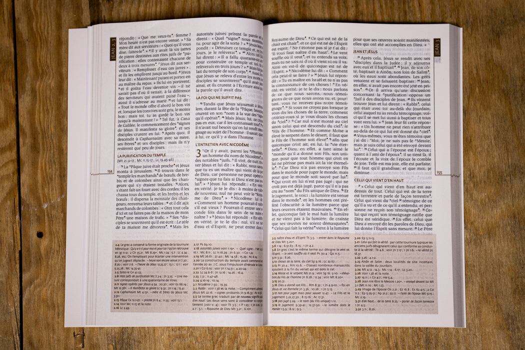 Nouveau Testament version TOB (Traduction Oecuménique de la Bible) Blanche souple